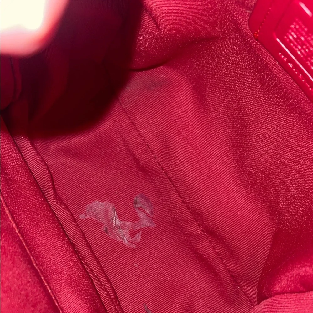 Coach Cherry Red Leather Mini Backpack - Picture 7 of 7